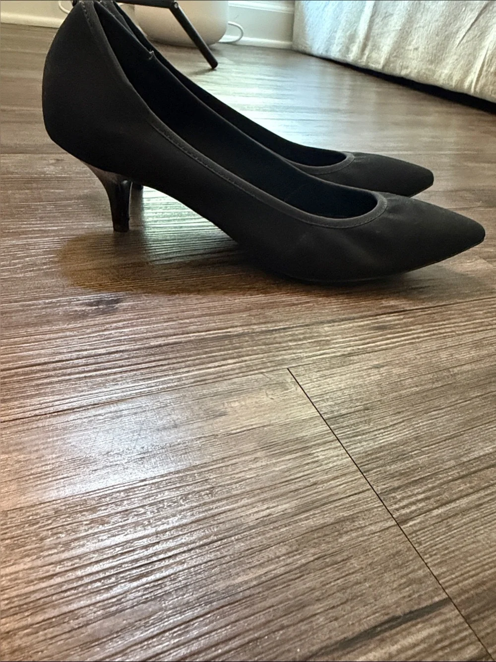 Impo Black Pointed-Toe Stretch Pumps - Classic Work Heels